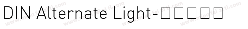 DIN Alternate Light字体转换